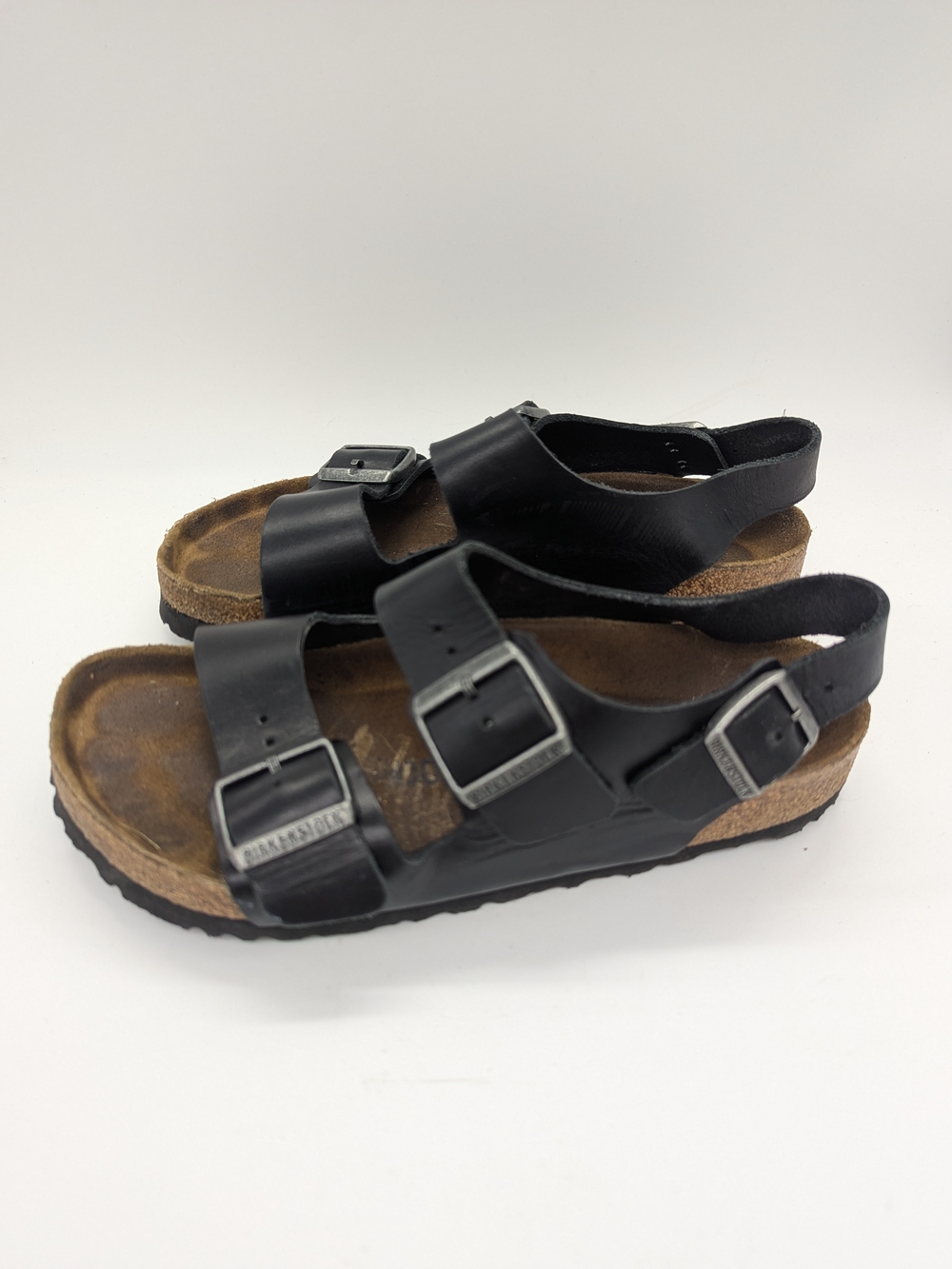 Birkenstock Milano Slingback Black Sandals EU 38 Men's 5/5.5 Women's 7/7.5 Boho